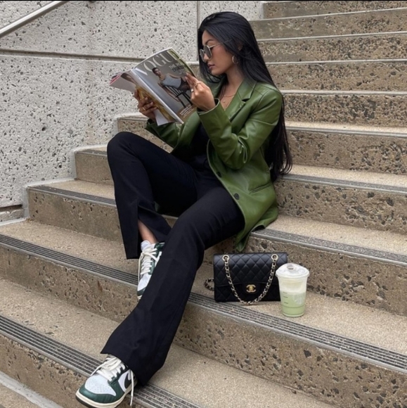 Zara 2 pcs Faux leather blazer + pants - Picture 5 of 16